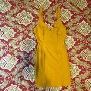mustard dress
